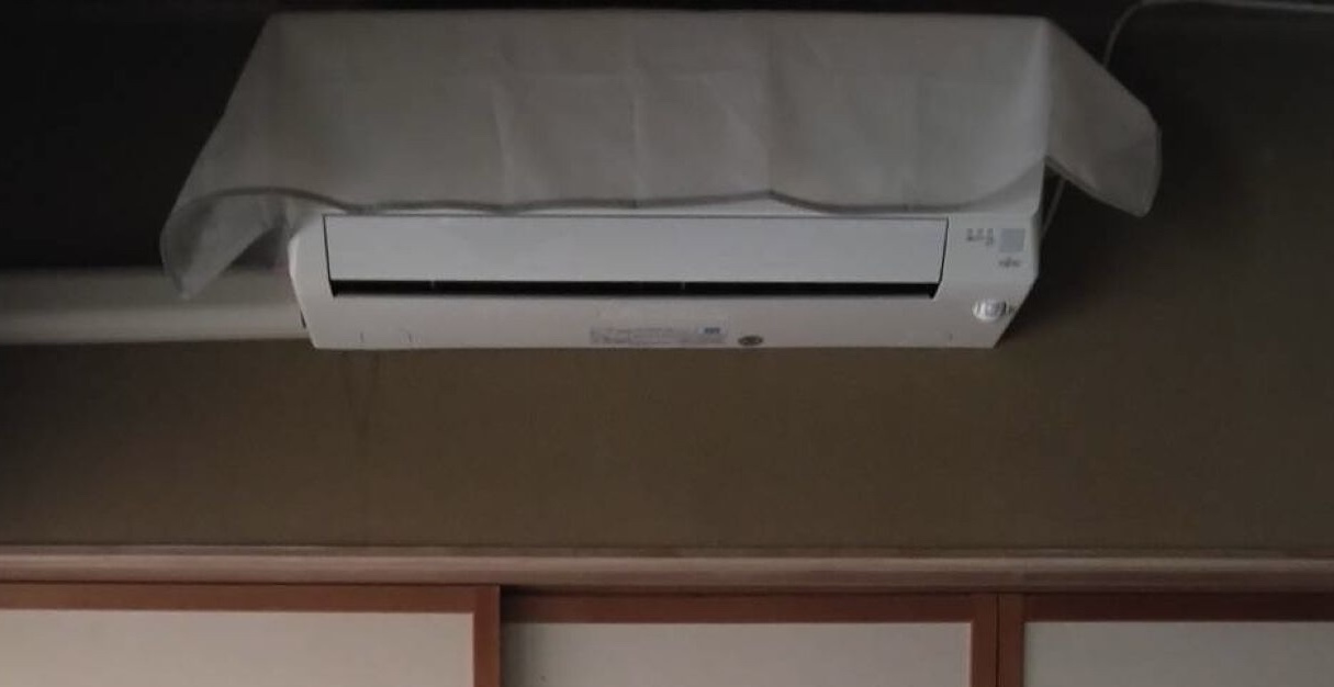 青森県弘前市馬屋町　H様宅　普通エアコン２台クリーニング