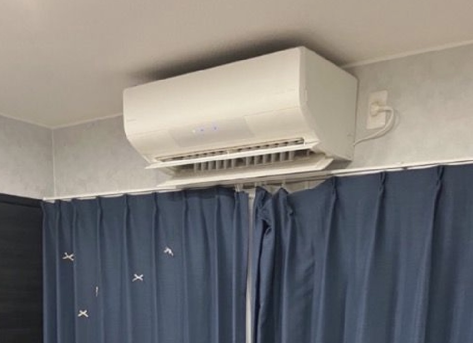 お掃除機能付きエアコンクリーニング　青森県平川市新屋栄館　I様宅